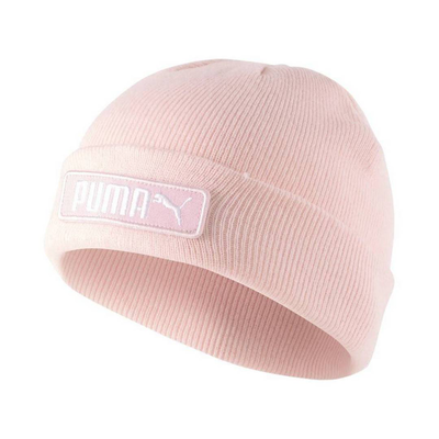 Puma classic cuffed unisex youth girls beanie athletic peach smoothie 023462-05