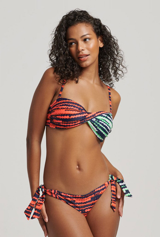 Superdry mix print bikini brief image number null