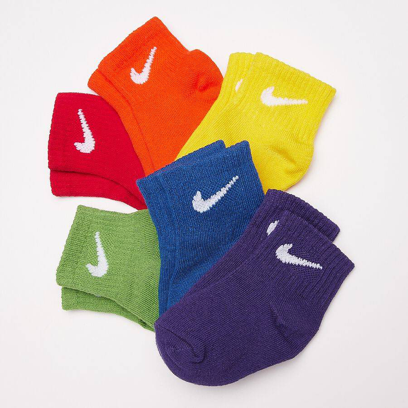 Swoosh 6pk infant ankle sock image number null