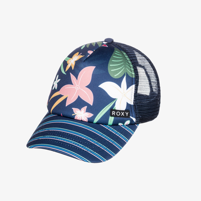 Roxy girls honey coconut trucker cap blue ergha03277-bsp9