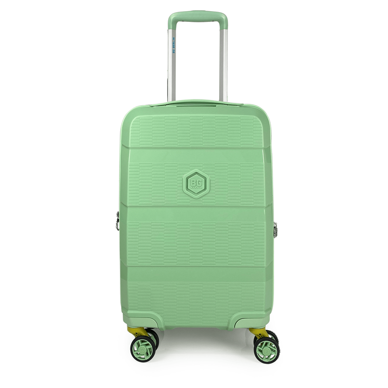 Bg berlin - zip² cabin size/carry-on (4 wheel), double security zipper, 55cm/20in luggage 10kg suitcase image number null