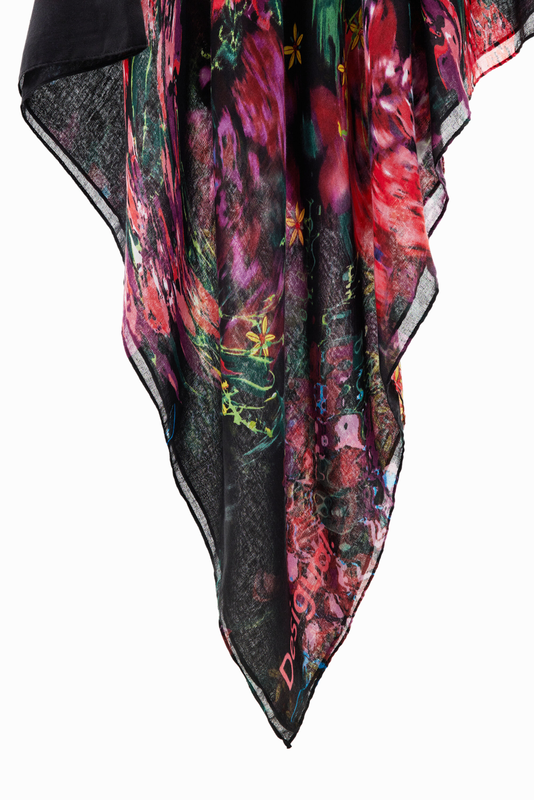 Floral rectangular foulard image number null