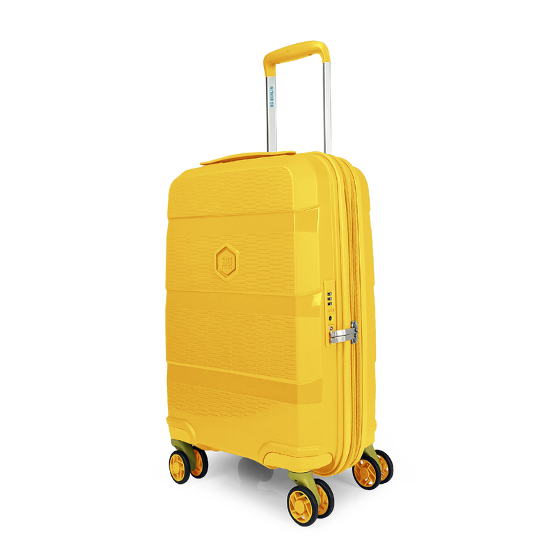 Bg berlin - zip² cabin size/carry-on (4 wheel), double security zipper, 55cm/20in luggage 10kg suitcase image number null