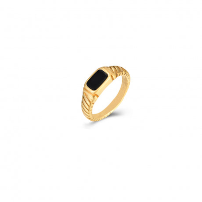 Midi onyx ring