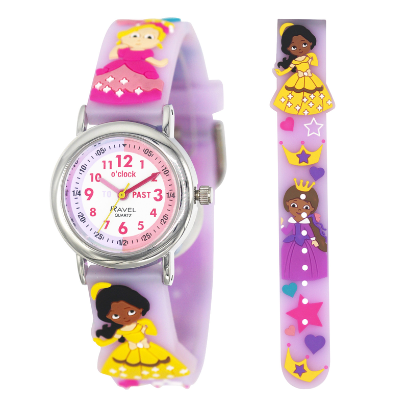 Ravel-kid's cartoon time-teacher watch -princess, , medium image number null