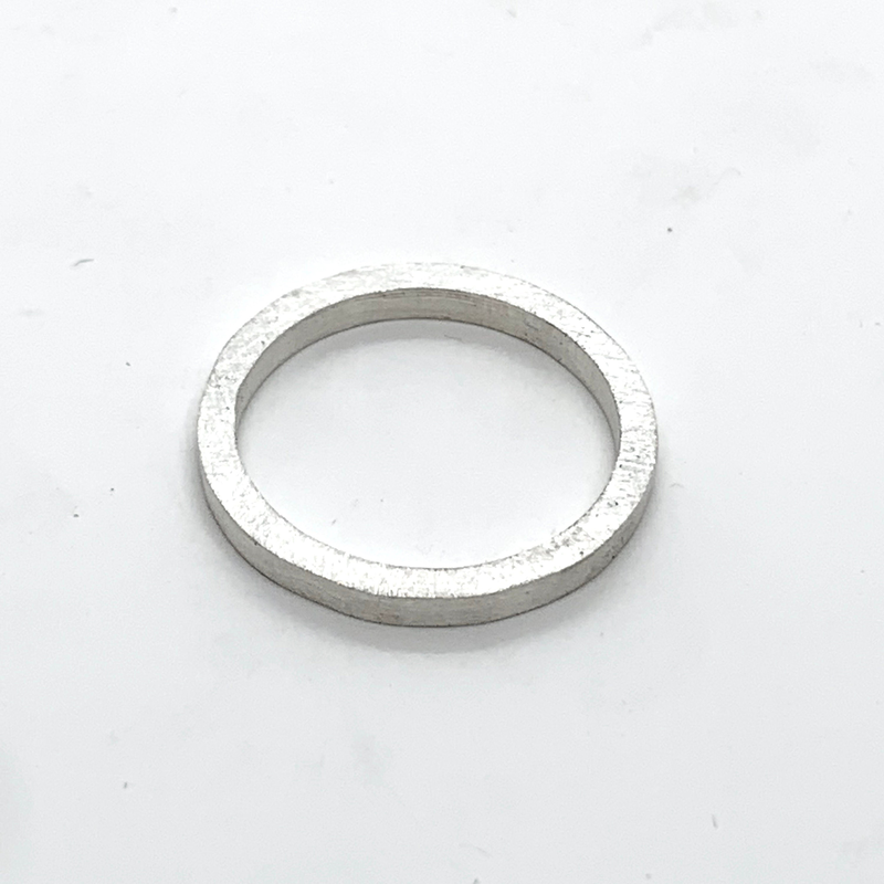 Ring pure silver 2mm band image number null