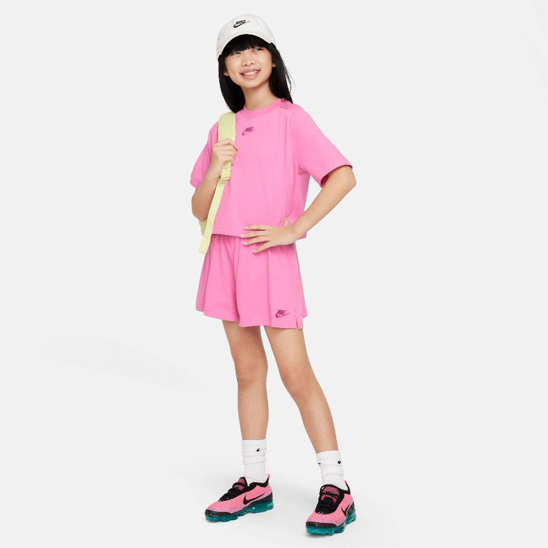 Nike sportswear girls short jersey lbr image number null