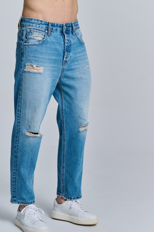 Frank denim trousers image number null