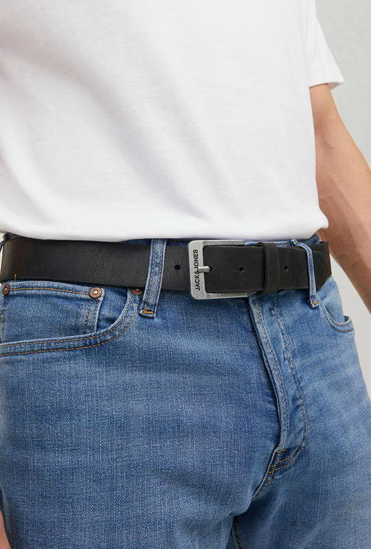 Jack and jones rock leather belt image number null