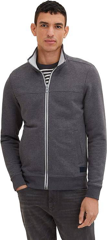 Cutline sweat jacket μπλουζα ανδρικο dark grey melange image number null