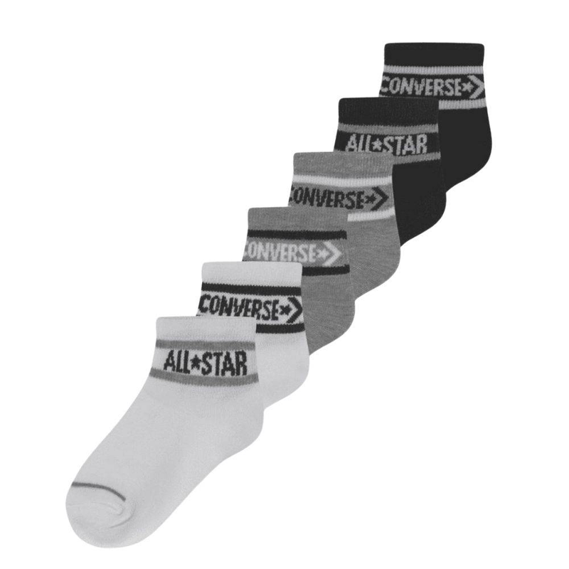 Wordmark kids 6-pack ankle socks image number null