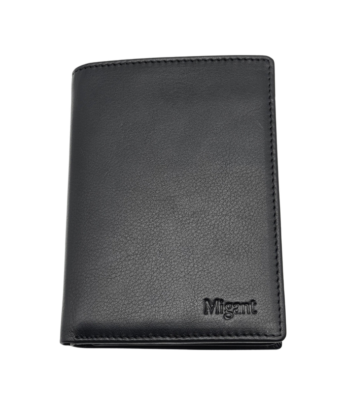 Migant design men leather wallet with rfid, , medium image number null