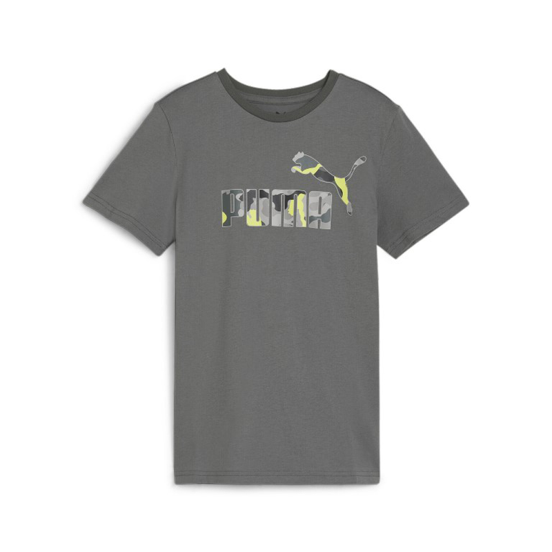 Puma kids ess+ camo logo tee b image number null