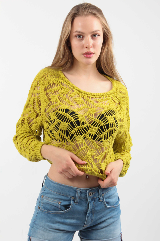 Knitted top m6389ps29, , medium image number null