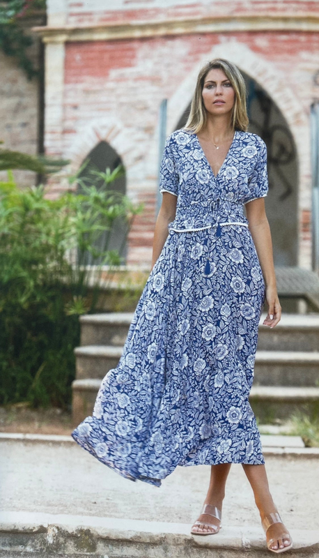 Isla bonita blue summer dress 29150 image number null