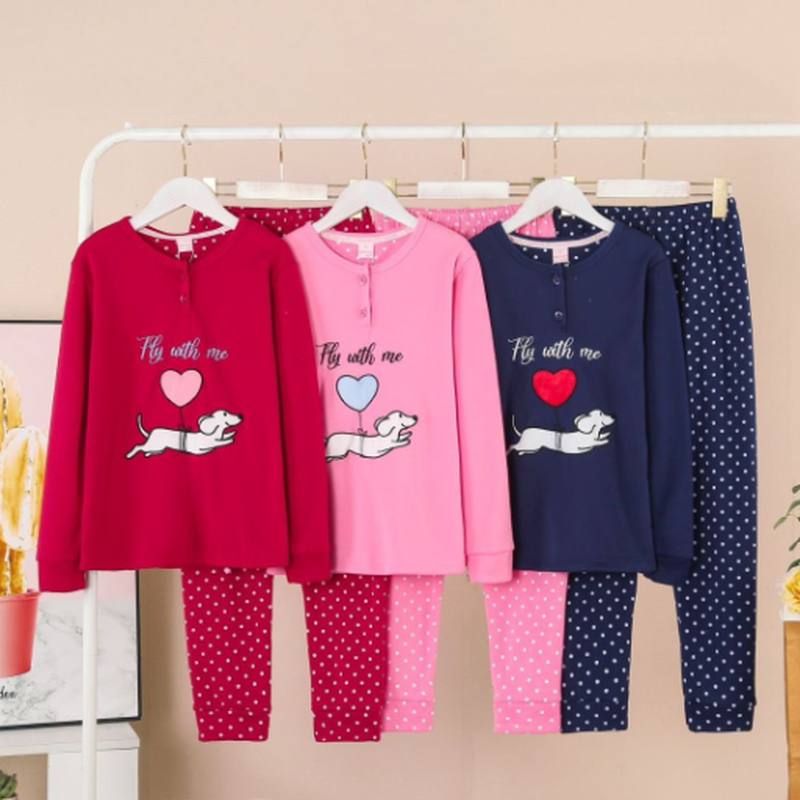 Cotton pajamas for girls #j3688 image number null