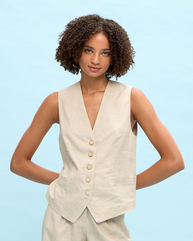 Linen waistcoat image number null