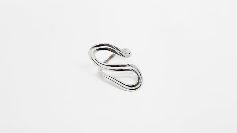 Irregular statement ring silver, , medium image number null