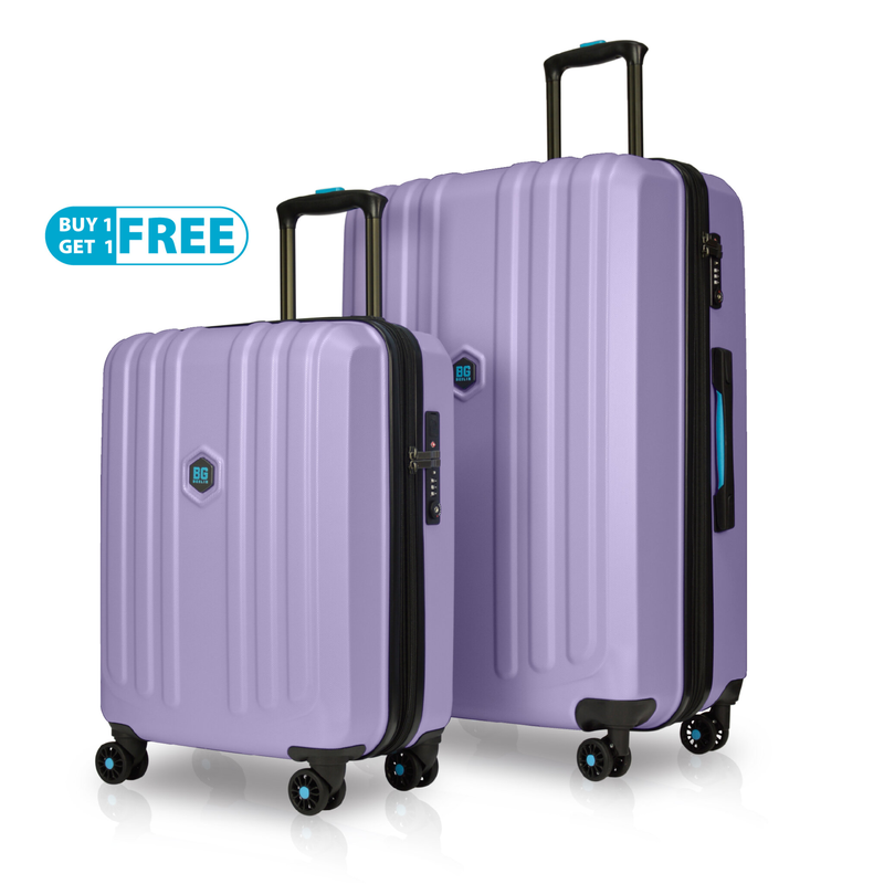 Bg berlin - enduro buy 1 get 1 free promo, set of 2 luggages, lavender suitcases image number null