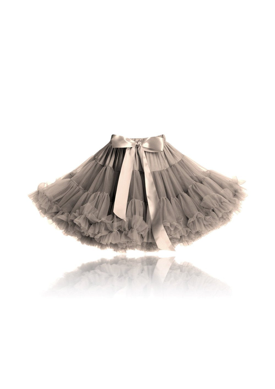 Dolly by le petit tom ® little mermaid tutu pettiskirt taupe image number null