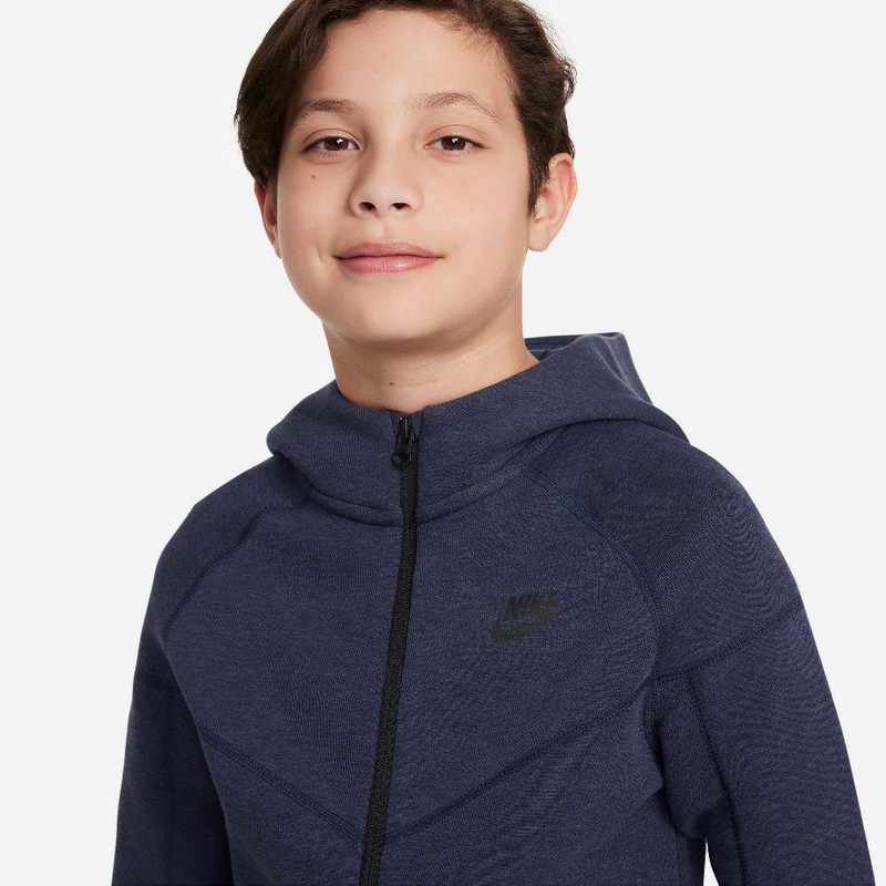 Boy nike sportswear tech fleece full-zip hoodie image number null