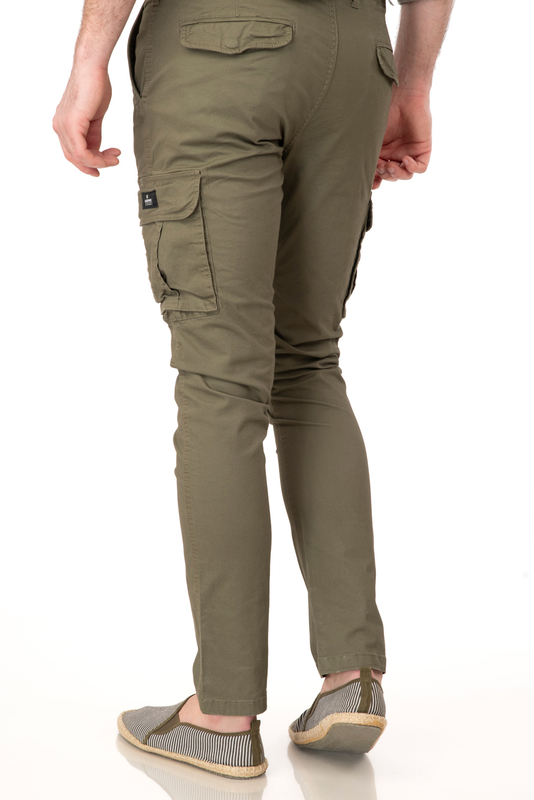 Rebase regural fit cargo trousers image number null