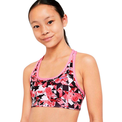 Girls sportswear graphic reversible bra