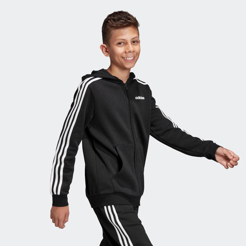 Young boys e 3-stripes fz hoodie image number null