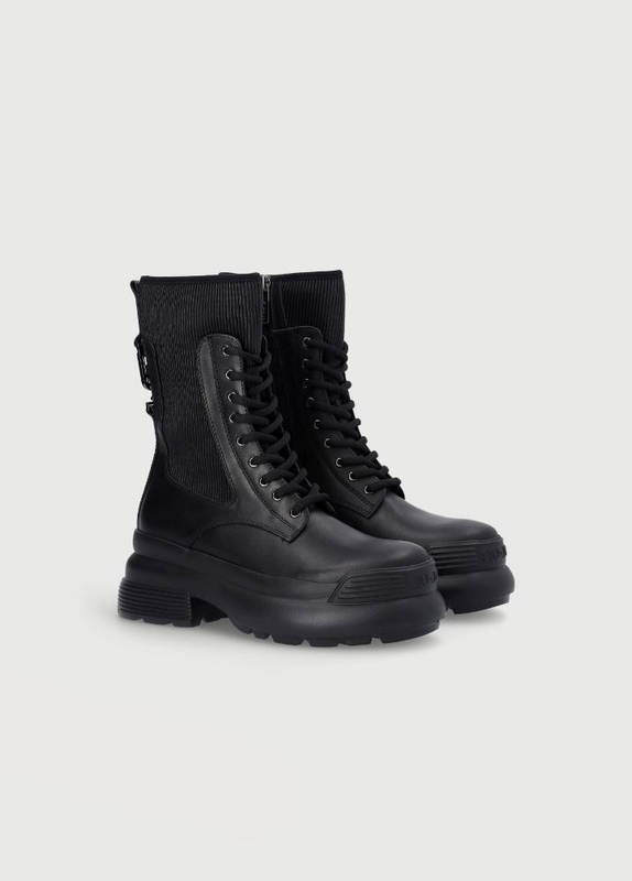 Amy 06 - combat boots with pleats image number null