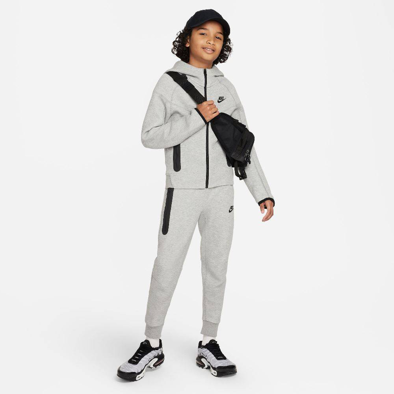 Boy nike sportswear tech fleece full-zip hoodie image number null