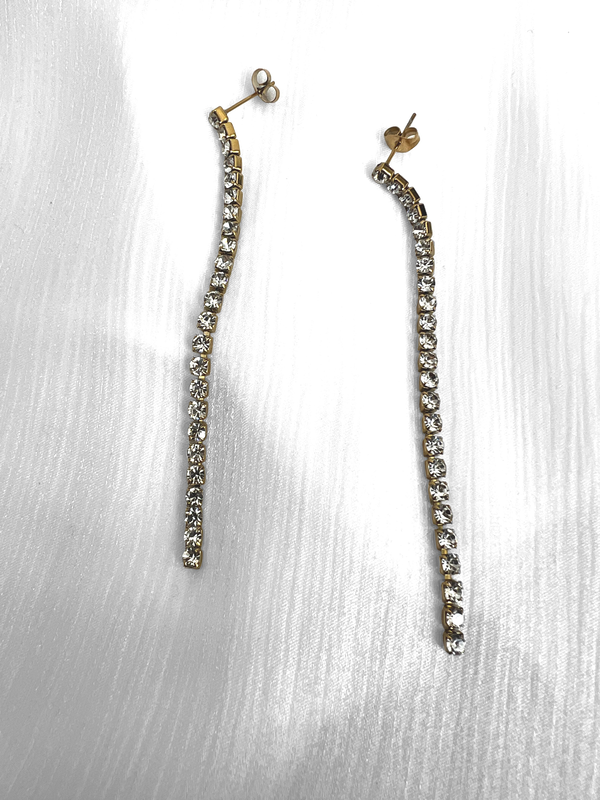 Gold earrings, , medium image number null
