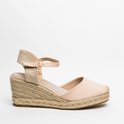 Miss belgini high wedge pump espadrilles