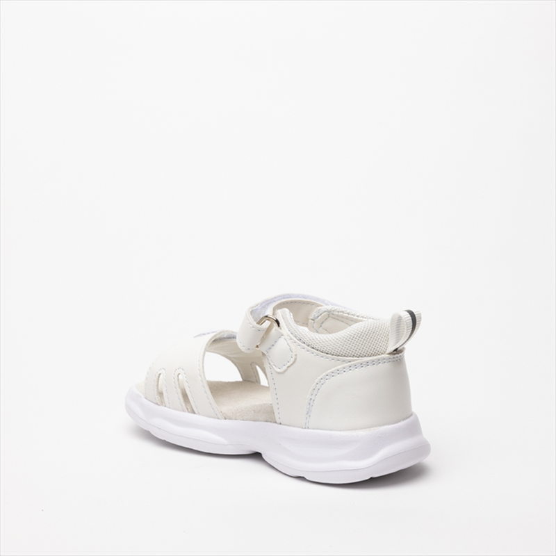 Kido double velcro white love heart sandal image number null