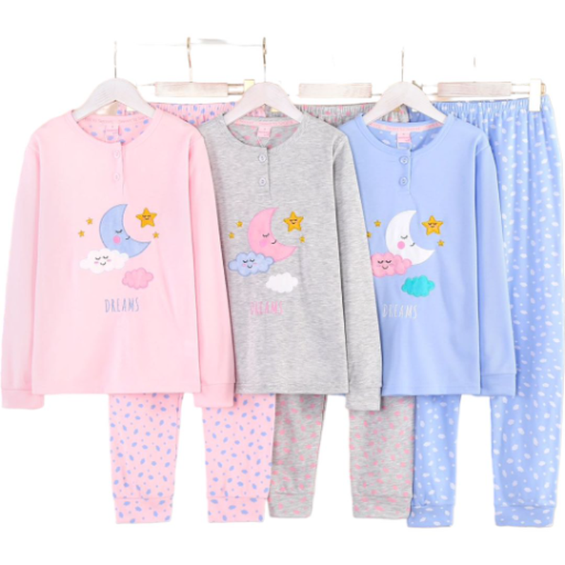 Cotton pajamas for girls #j3685 image number null