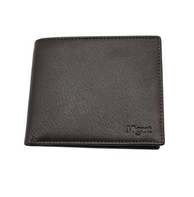 Design leather men wallet with rfid 6431