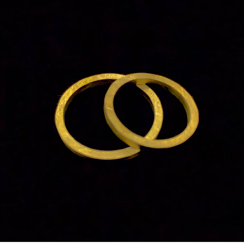 Ring 24ct pure gold 2mm band image number null