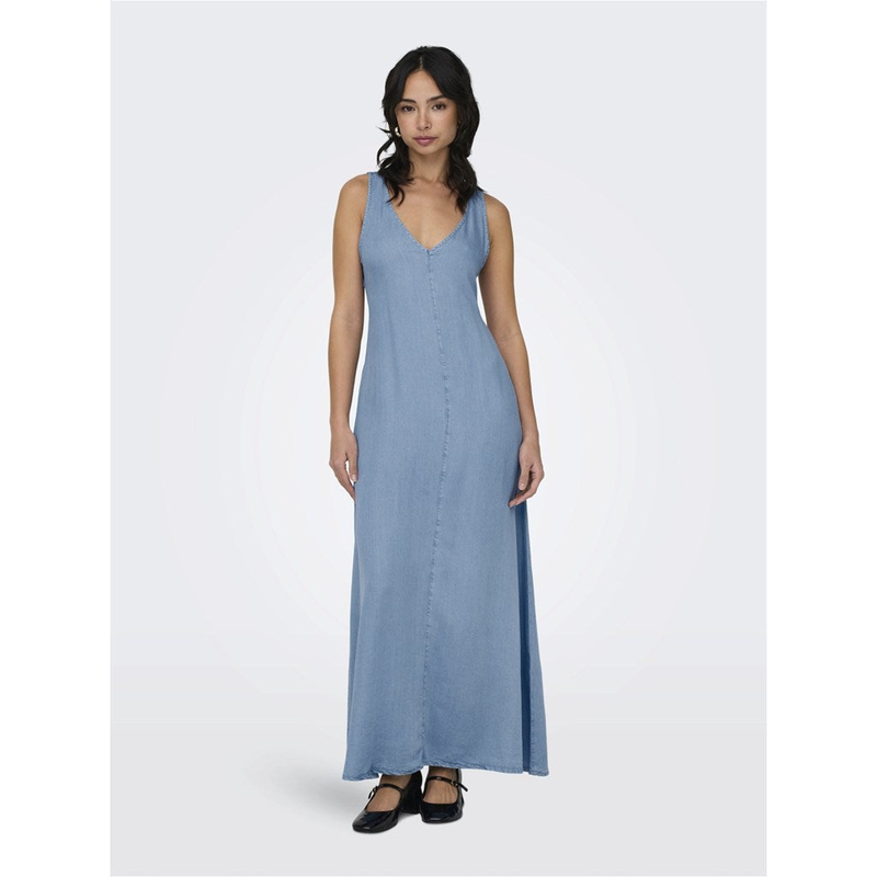 Onlbrighton sleeveless long denim dress image number null