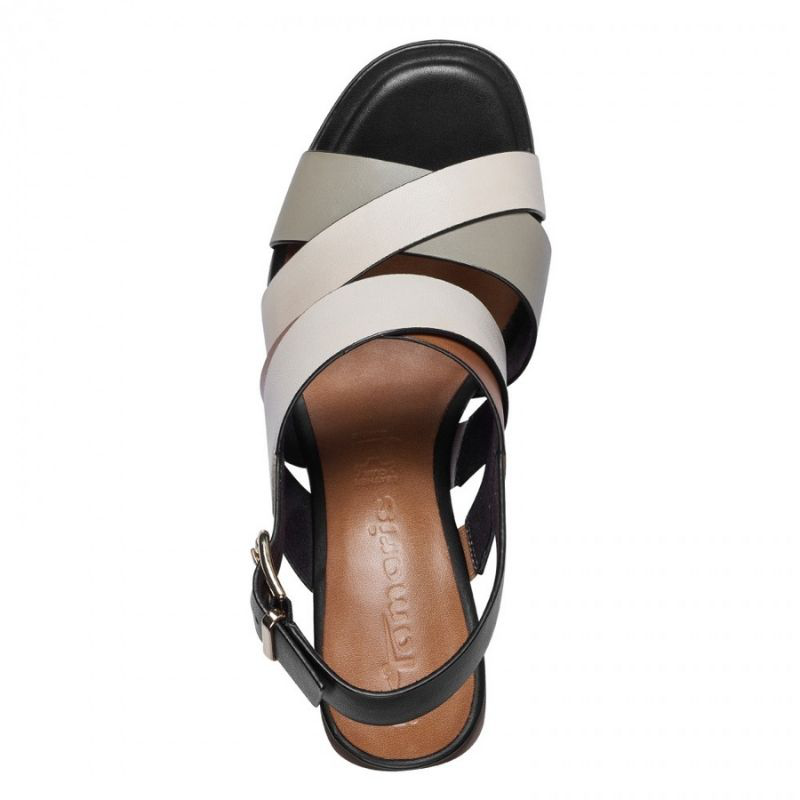 Tamaris women leather pumps sandal image number null