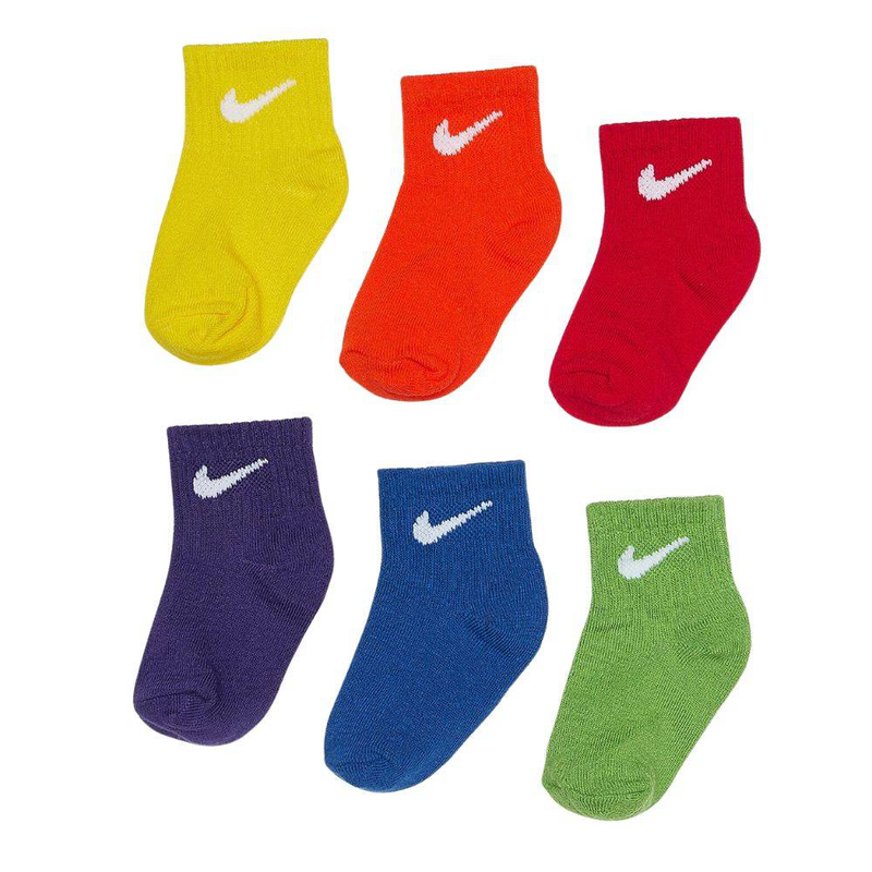 Swoosh 6pk infant ankle sock image number null