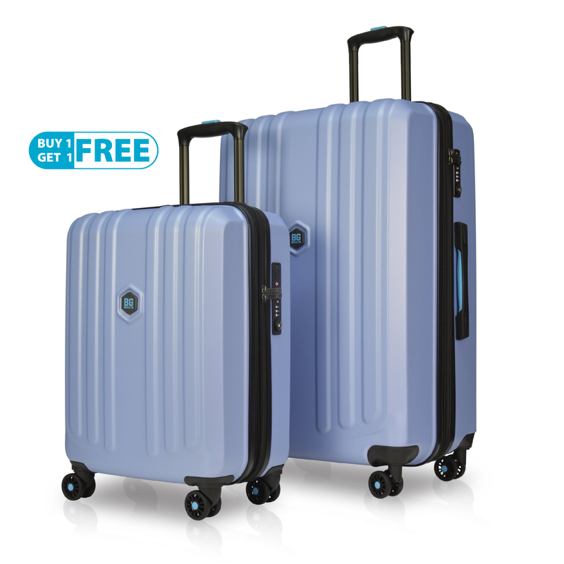 Bg berlin - enduro buy 1 get 1 free promo, set of 2 luggages, ice blue suitcases image number null