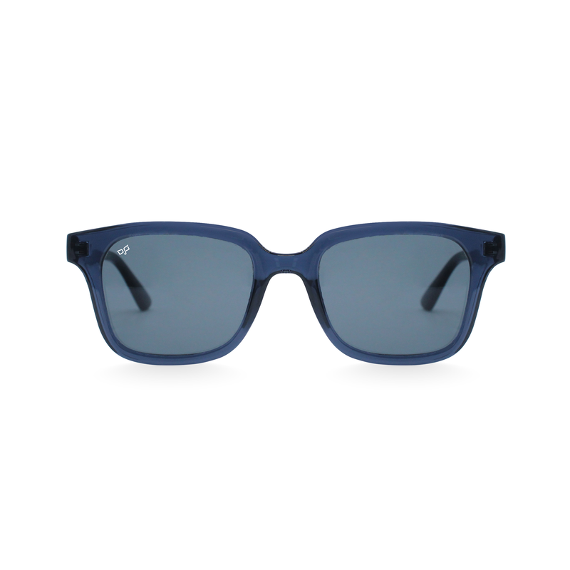 OJO junior sunglasses wayfarers  blue frame and  temples with grey lenses rx image number null