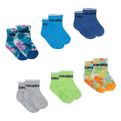 Little kids fashion gripper 6-pairs socks