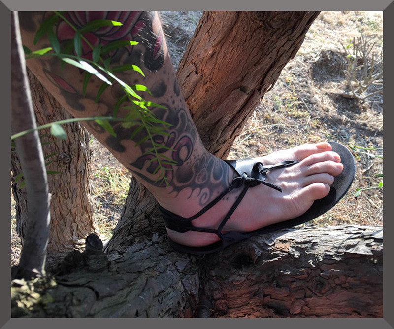 Andros men barefoot leather sandals image number null