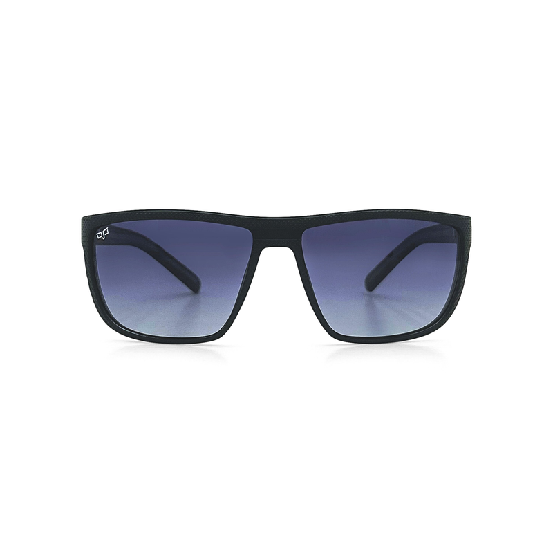 OJO sunglasses man square black frame and temple with polarised gradient grey lenses image number null