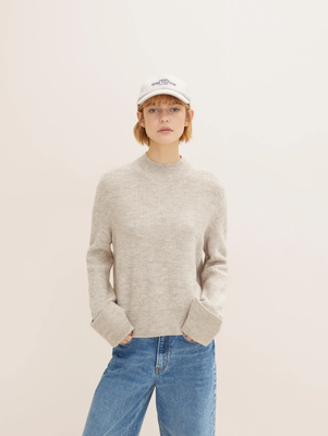 Coy mock neck p knit womens