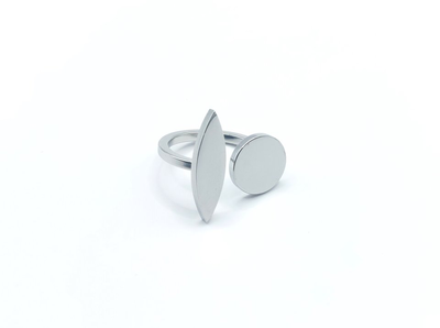 Shapes ring silver