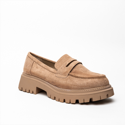 Miss belgini loafers for women in camel