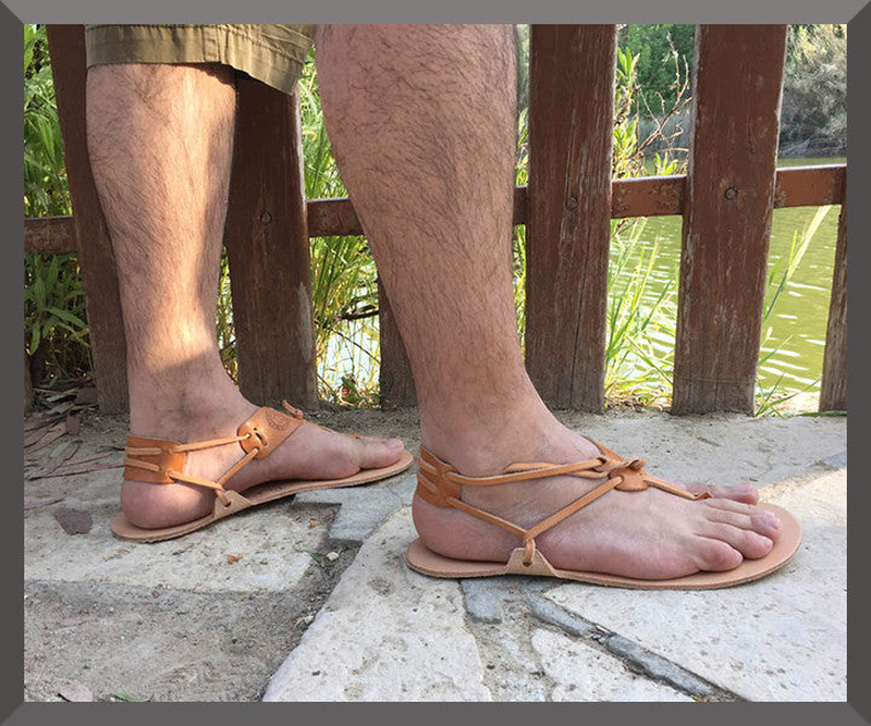 Andros men barefoot leather sandals image number null