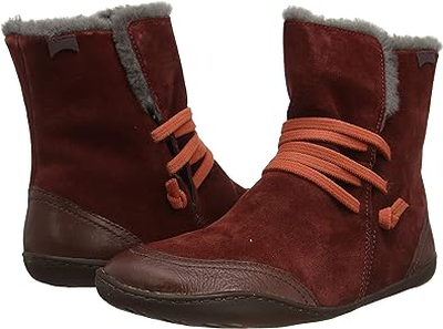 Peu red ankle boots for  women