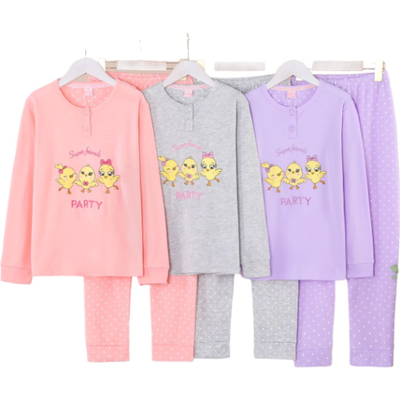 Cotton pajamas for girls #j3681